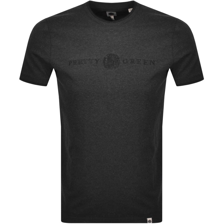Alternative Image for ProductPretty Green Laylard Tipped Logo T Shirt Grey1